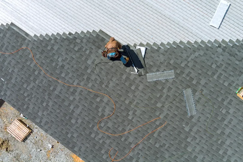 Shingle roof installation process