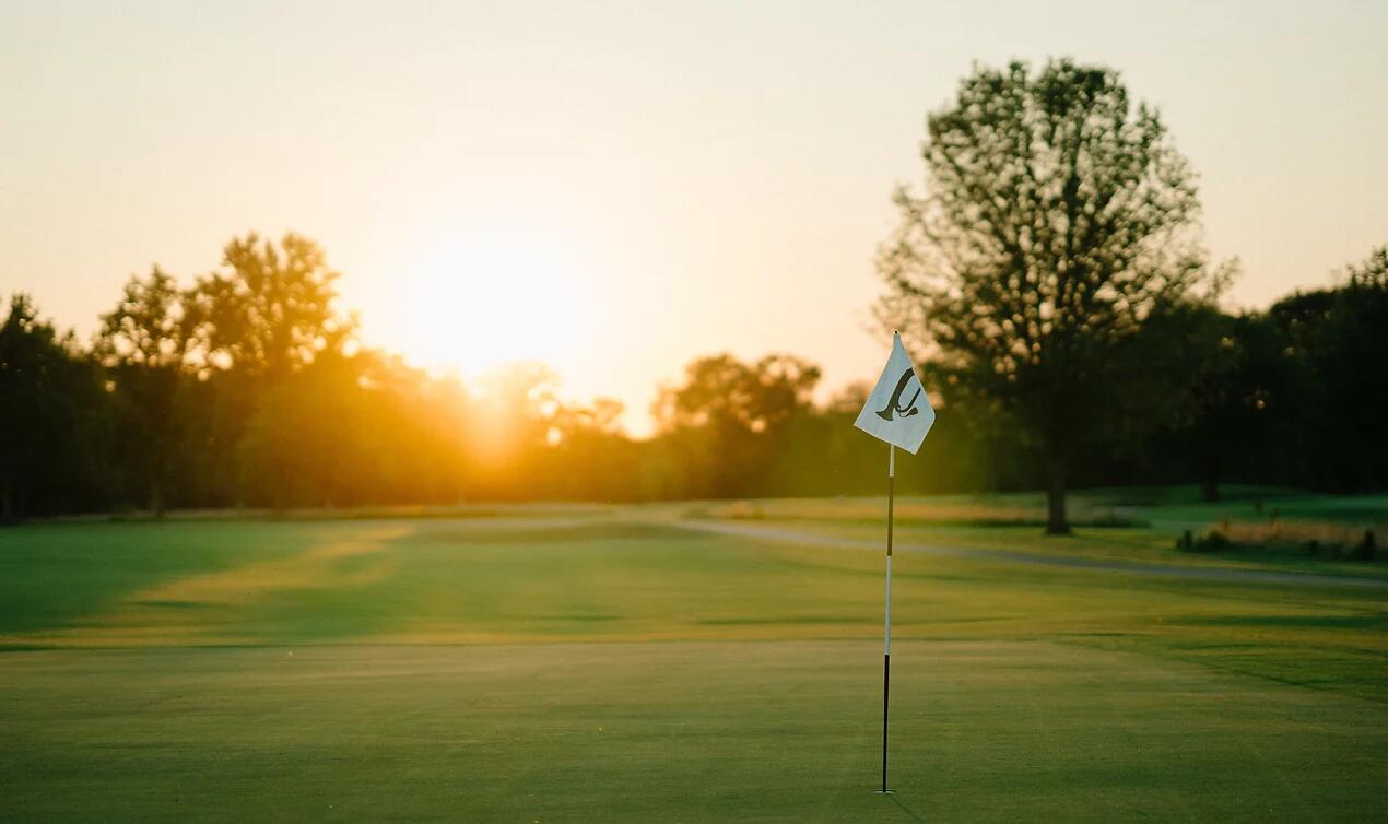 Old Fort Golf Club flag in hole